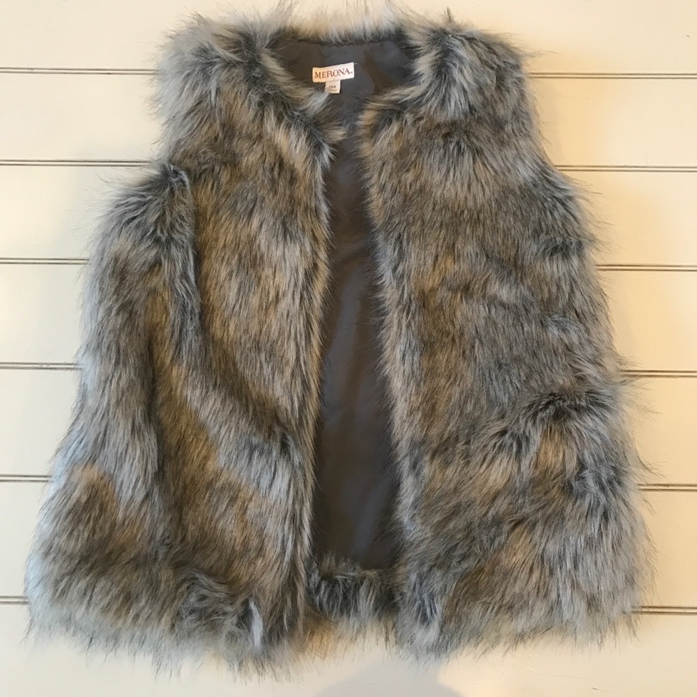 Merona Faux Fur Vest
